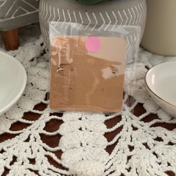 *3 for $20* Black and Gold Enamel Butterfly Huggie Hoop Earrings - Picture 2 of 4